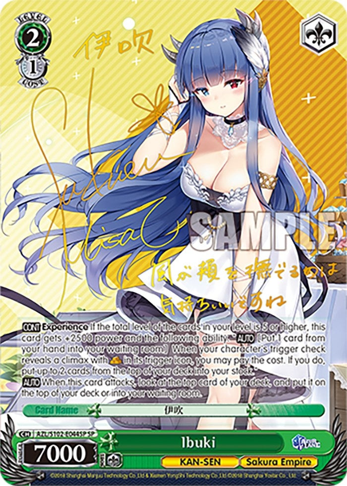 Ibuki (SP) (Gold Signature) (102044) - Weiss Schwarz Single
