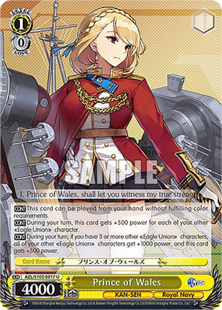 Prince of Wales (102017) - Weiss Schwarz Single