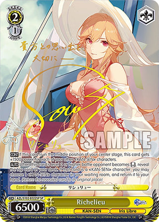 Richelieu (SP) (Gold Signature) (102022) - Weiss Schwarz Single