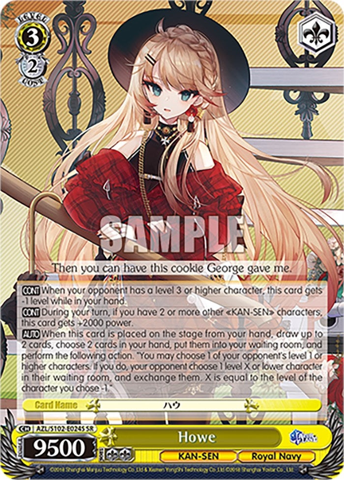 Howe (SR) (102024) - Weiss Schwarz Single