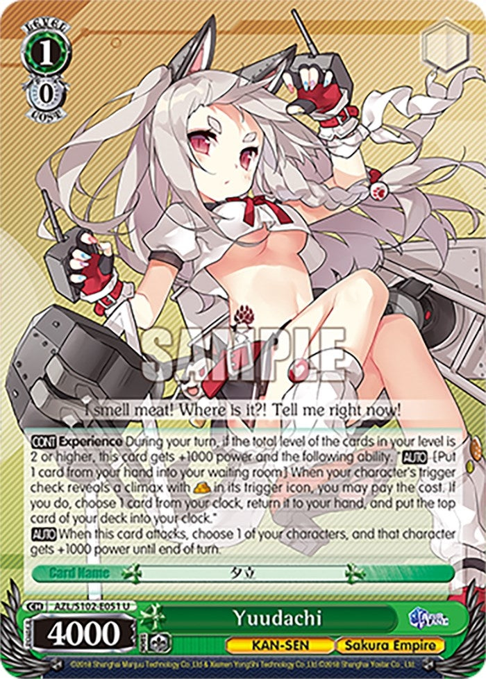 Yuudachi (102051) - Weiss Schwarz Single