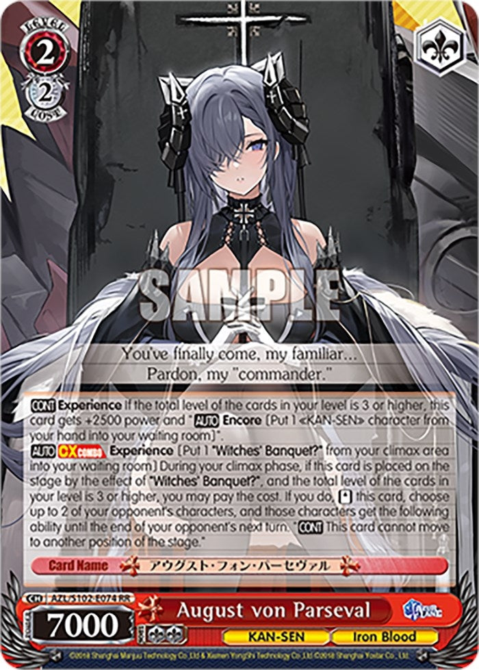August von Parseval (102074) - Weiss Schwarz Single