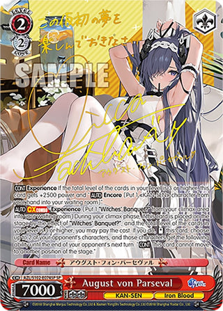 August von Parseval (SP) (Gold Signature) (102074) - Weiss Schwarz Single