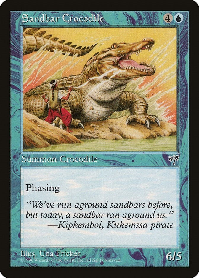 Sandbar Crocodile [MIR] - MTG Single