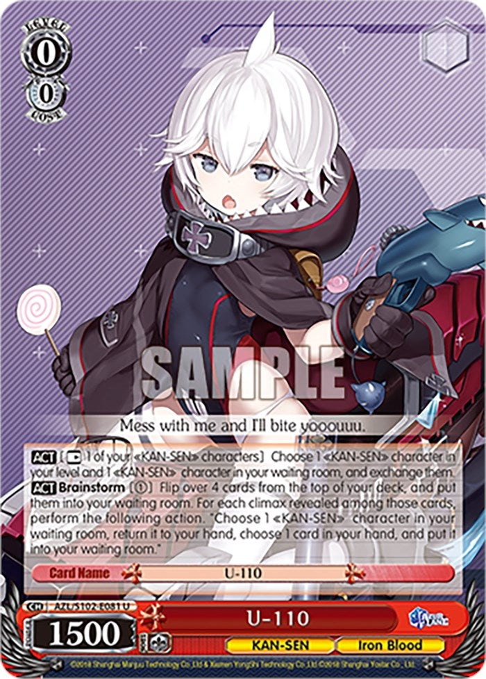 U-110 (102081) - Weiss Schwarz Single