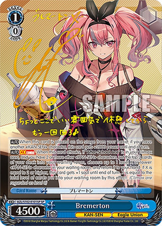 Bremerton (SP) (Gold Signature) (102101) - Weiss Schwarz Single