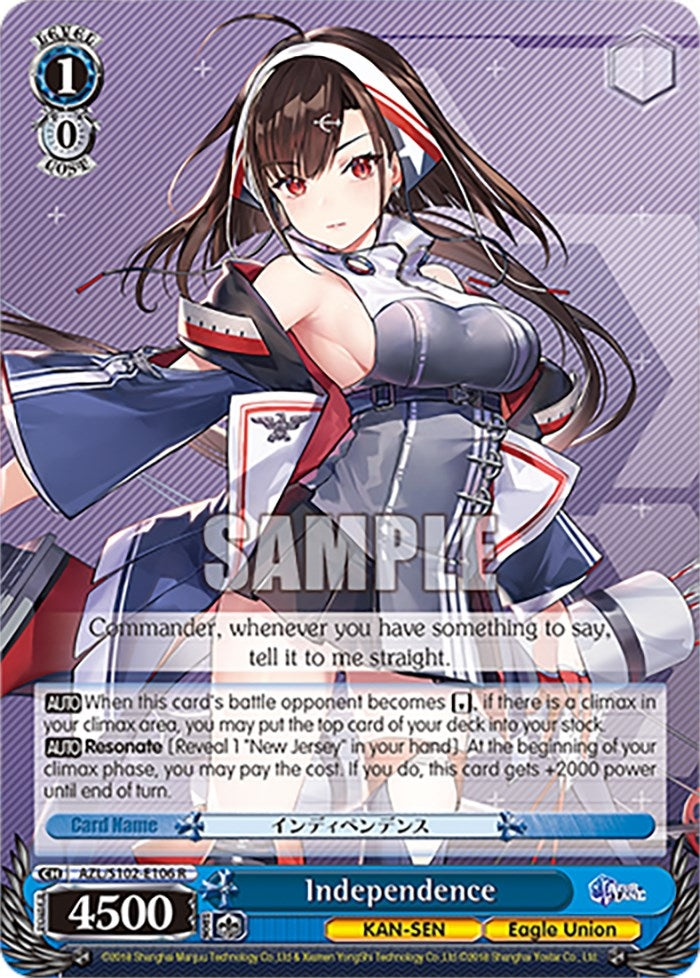 Independence (102106) - Weiss Schwarz Single