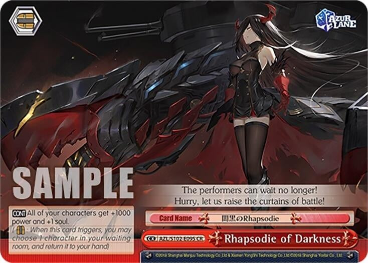 Rhapsodie of Darkness (102095) - Weiss Schwarz Single