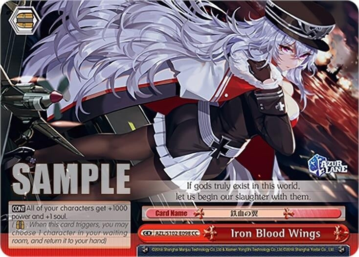 Iron Blood Wings (102098) - Weiss Schwarz Single