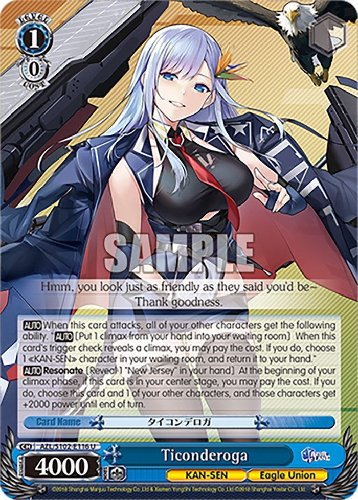 Ticonderoga (102116) - Weiss Schwarz Single