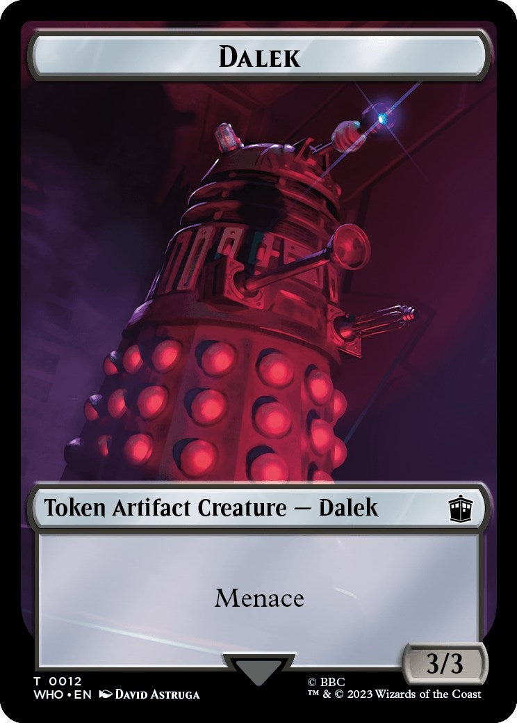 Dalek // Cyberman Double-Sided Token (0) [WHO] - MTG Single