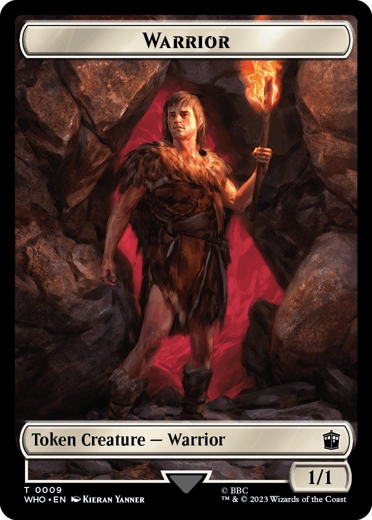 Warrior // Beast Double-Sided Token (0) [WHO] - MTG Single
