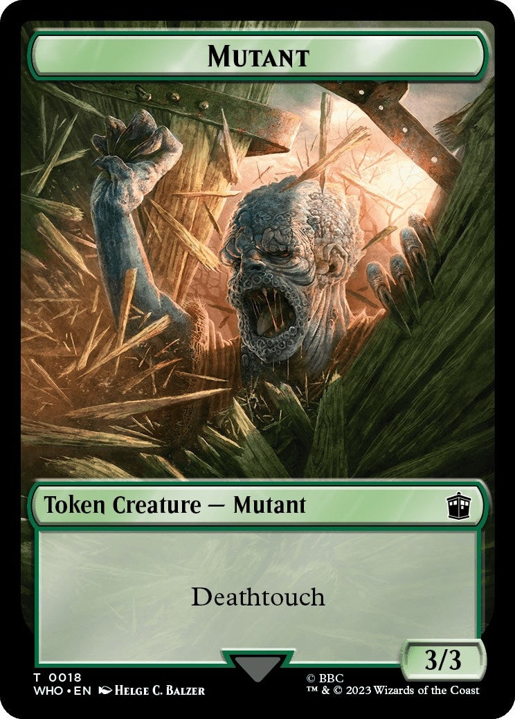 Mutant // Alien Insect Double-Sided Token (0) [WHO] - MTG Single