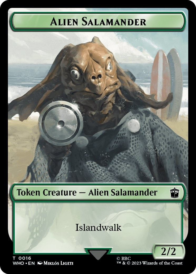 Alien Salamander // Alien Insect Double-Sided Token (0) [WHO] - MTG Single