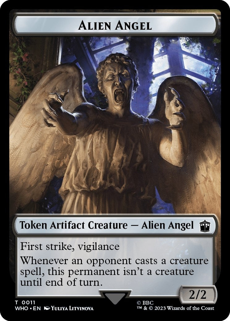 Alien Angel // Mark of the Rani Double-Sided Token (0) [WHO] - MTG Single