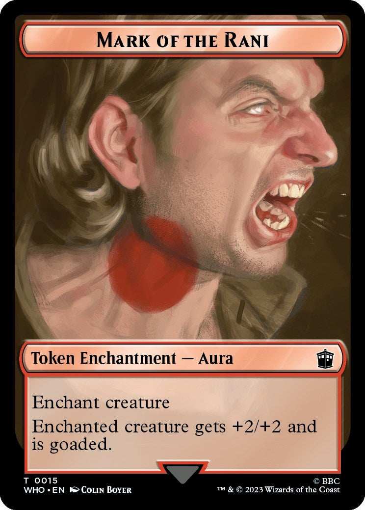 Mark of the Rani // Cyberman Double-Sided Token (0) [WHO] - MTG Single