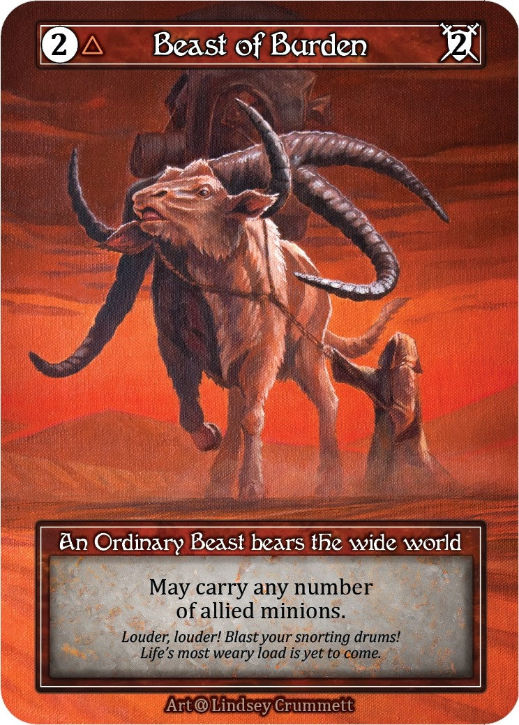 Image for Beast of Burden (Foil) (Alpha) - Sorcery: Contested Realm