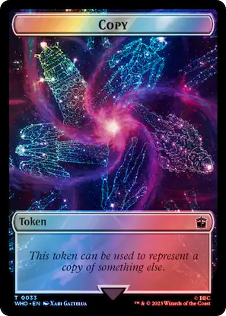 Copy // Clue (0055) Double-Sided Token (Surge Foil) (0) [WHO] - MTG Single