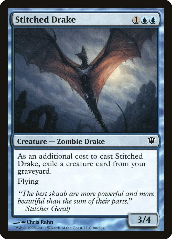 Stitched Drake (80) [ISD] - MTG Single