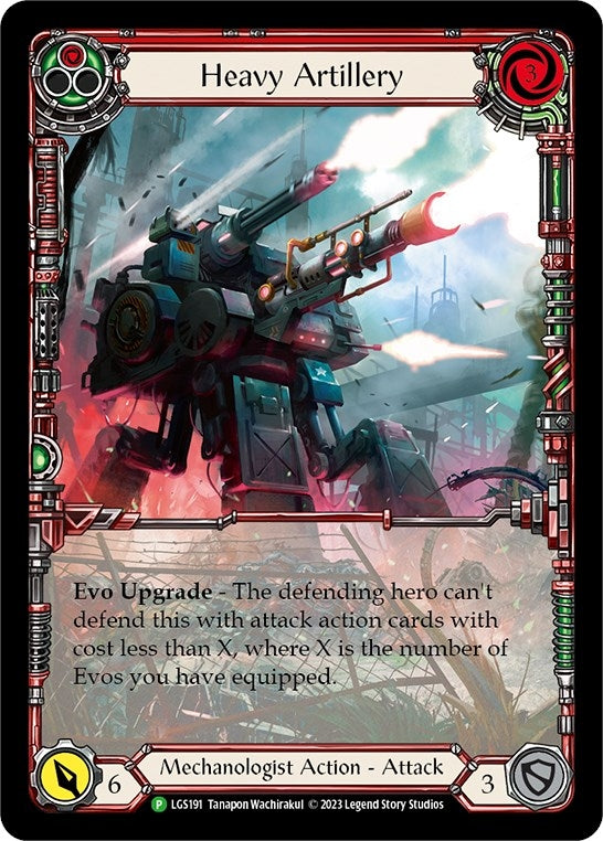 Heavy Artillery (Red) (191) [PR] - Flesh and Blood TCG Single