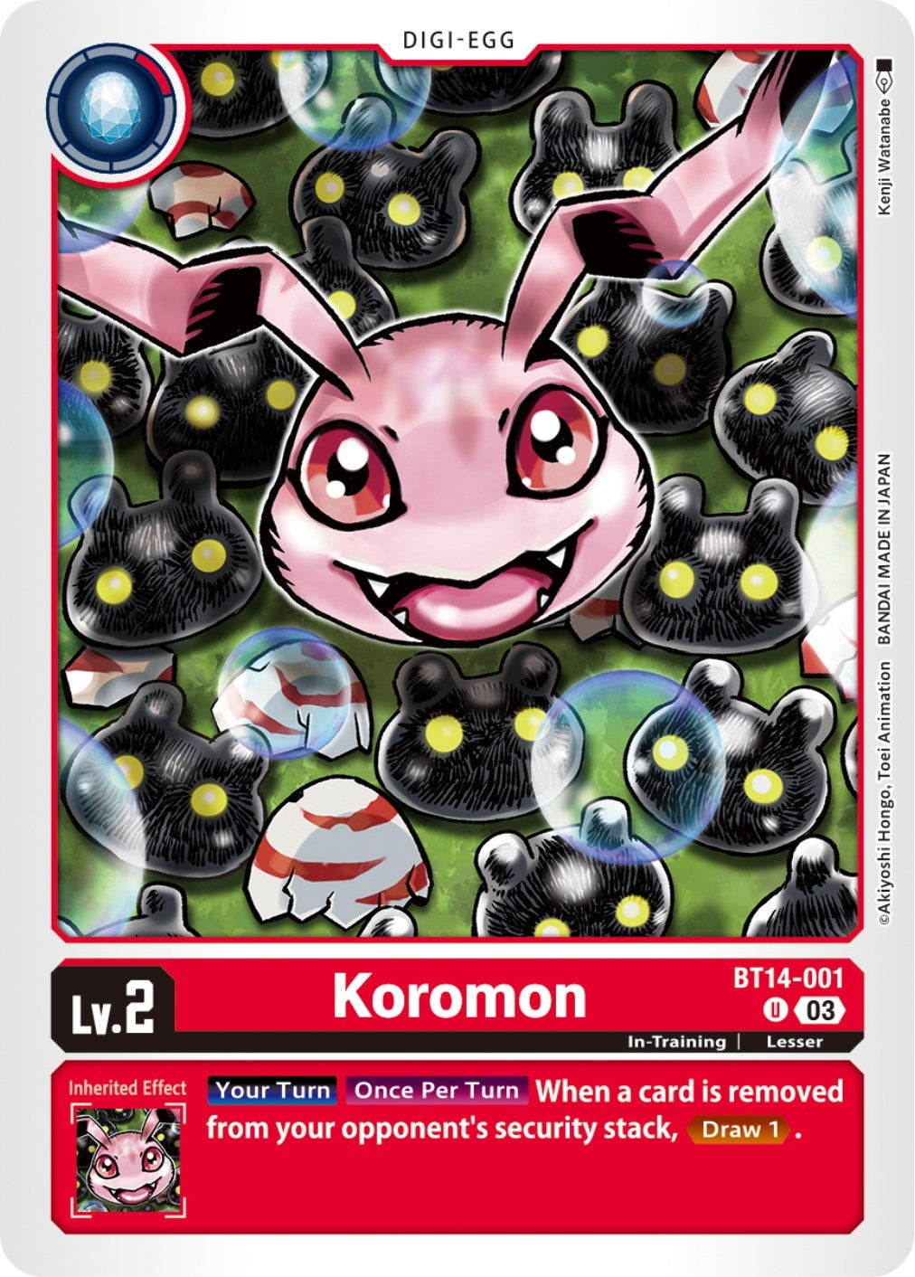 Koromon (14001) [BT14] - Digimon Card Game Single