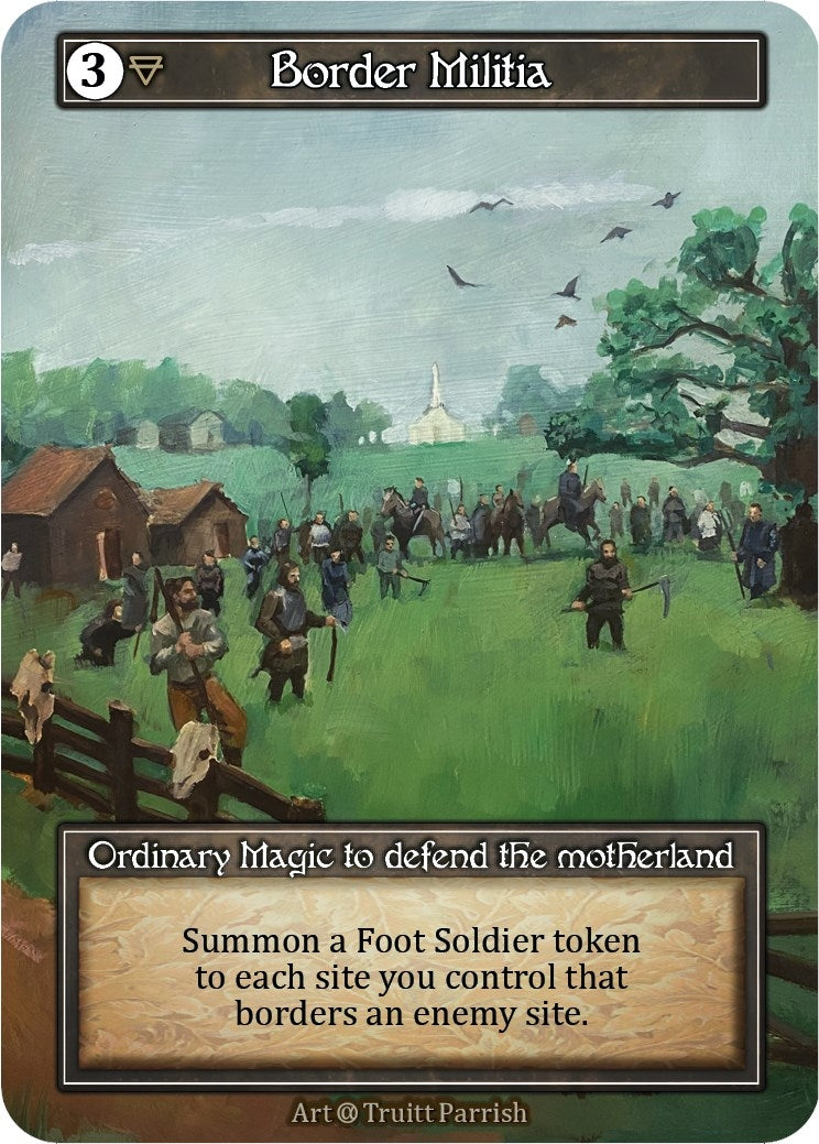 Image for Border Militia (Foil) (Alpha) - Sorcery: Contested Realm