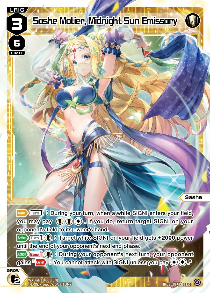 Sashe Motier Midnight Sun Emissary (11005) [WXDi-P11] - WIXOSS Single