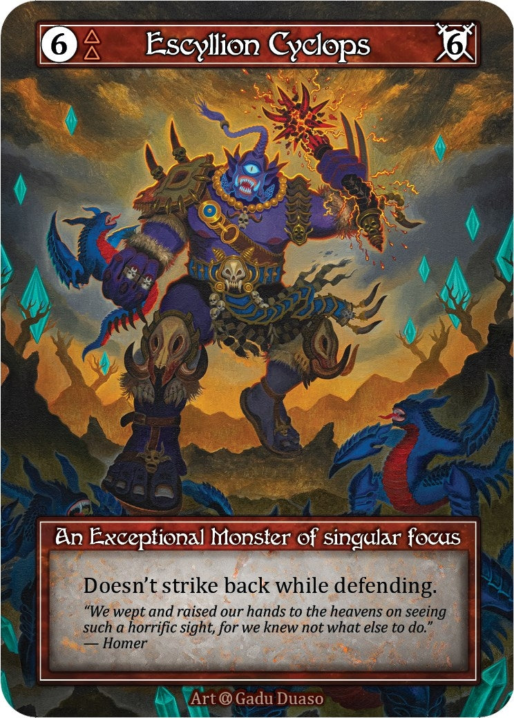 Escyllion Cyclops (Foil) - Sorcery: Contested Realm Single