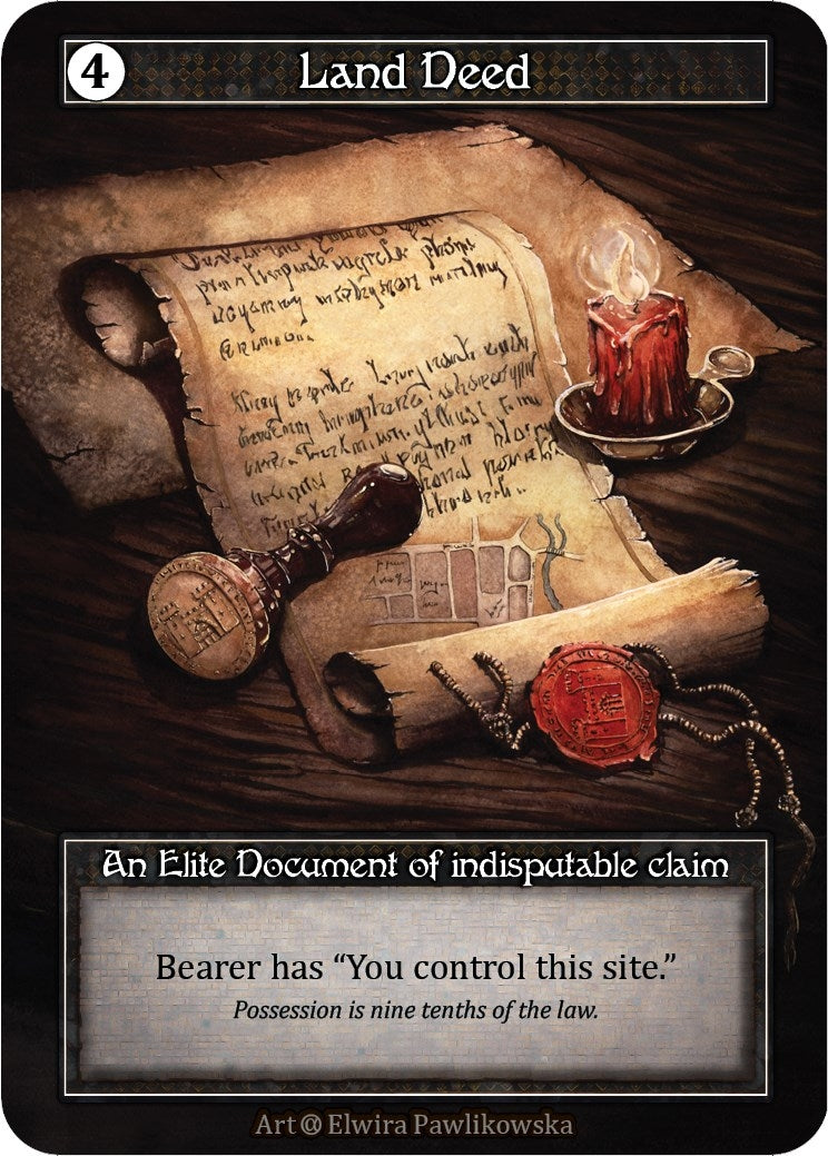 Image for Land Deed (Foil) (Alpha) - Sorcery: Contested Realm