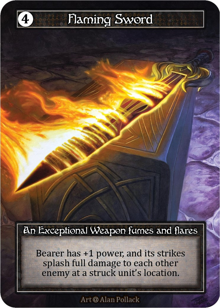 Flaming Sword (Foil) - Sorcery: Contested Realm Single
