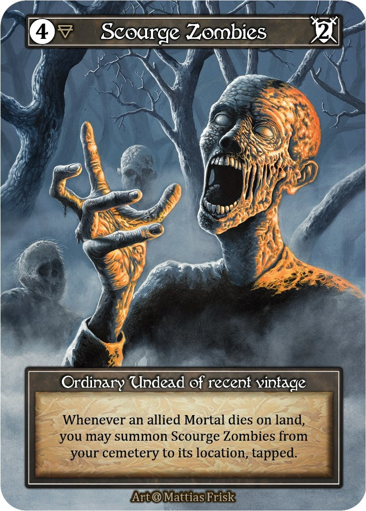 Scourge Zombies (Foil) - Sorcery: Contested Realm Single