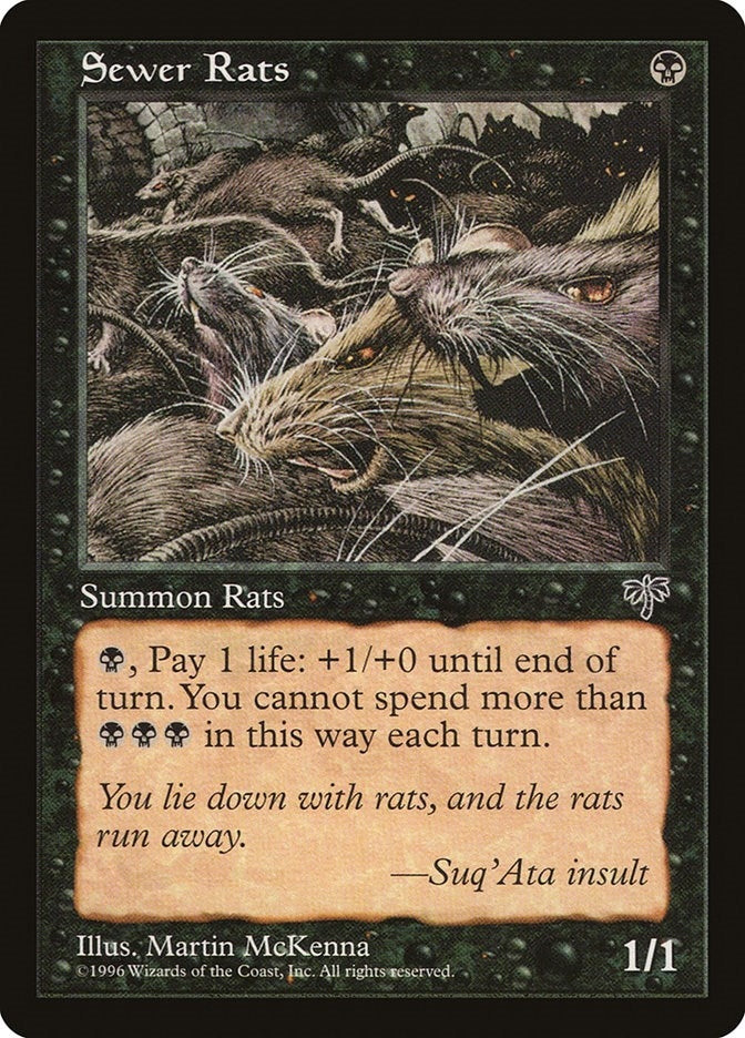Sewer Rats [MIR] - MTG Single