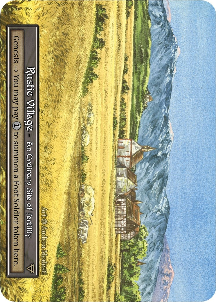 Image for Rustic Village (Foil) (Alpha) - Sorcery: Contested Realm