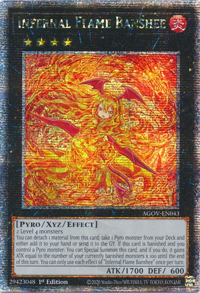 Infernal Flame Banshee (Quarter Century Secret Rare) (43) (AGOV) - YuGiOh Single