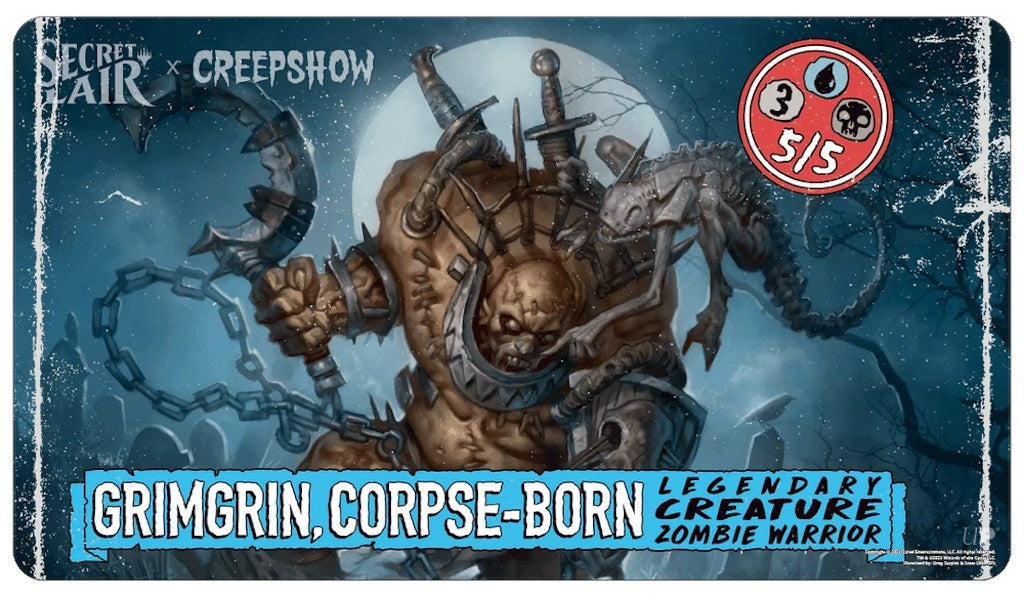 Secret Lair Spookydrop 2023: Grimgrin Corpse-Born Standard Gaming Playmat for Magic: The Gathering - Playmats Sealed