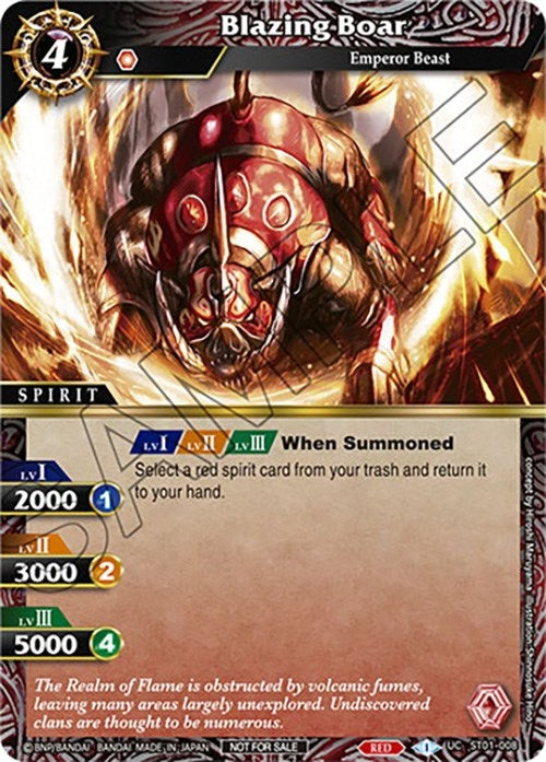 Blazing Boar (Sealed Event Promotion Pack) (1008) [BSSP] - Battle Spirits Saga Single