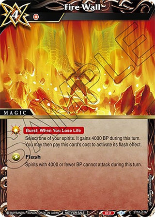 Fire Wall (Sealed Event Promotion Pack) (1016) [BSSP] - Battle Spirits Saga Single