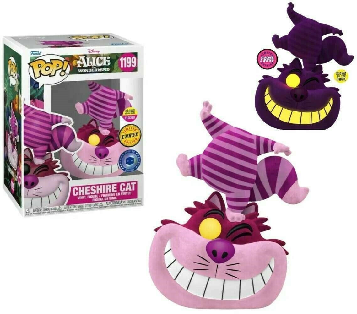 Alice in Wonderland (1951): Cheshire Cat (Flocked) (Glow in the Dark) (1199) [POP!] - Funko Sealed