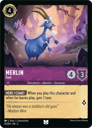 Merlin - Goat (51) (2) - Disney Lorcana Single