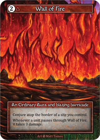 Wall of Fire (Foil) [B] - Sorcery: Contested Realm Single
