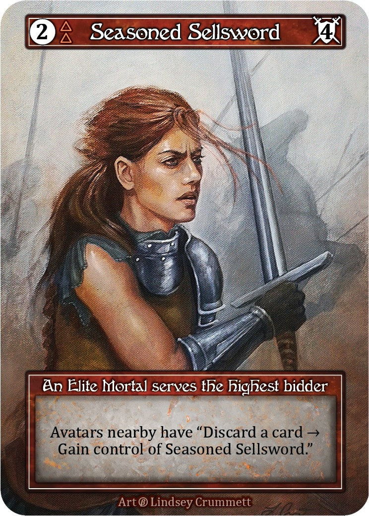 Seasoned Sellsword (Foil) [B] - Sorcery: Contested Realm Single