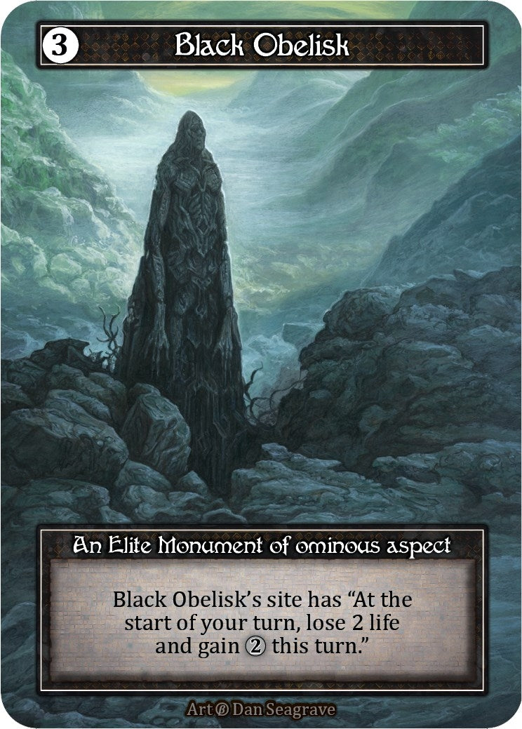 Image for Black Obelisk (Foil) (Beta) - Sorcery: Contested Realm