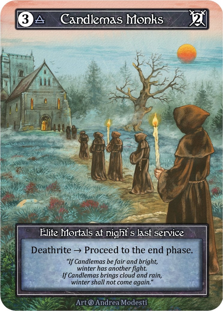 Image for Candlemas Monks (Foil) (Beta) - Sorcery: Contested Realm