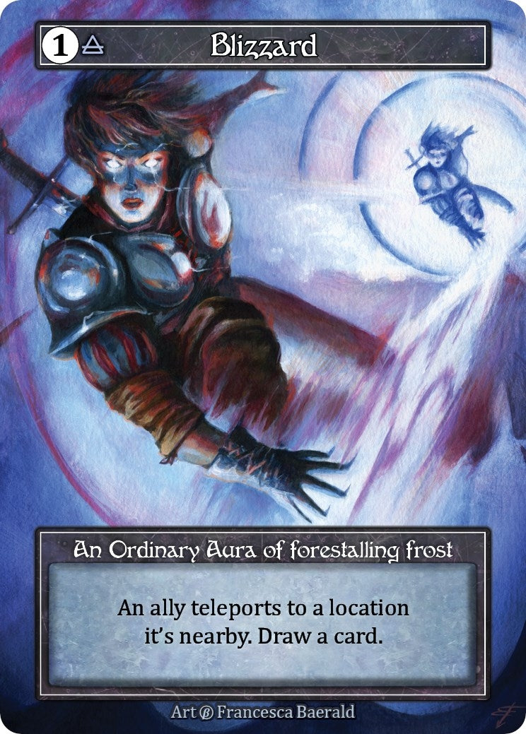 Blizzard (Foil) (Misprint) [B] - Sorcery: Contested Realm Single