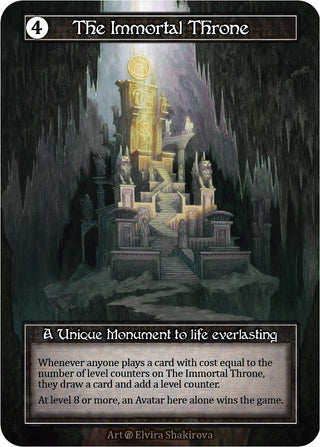 The Immortal Throne (Foil) [B] - Sorcery: Contested Realm Single