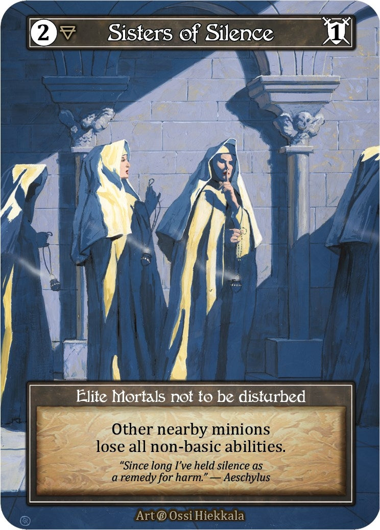 Image for Sisters of Silence (Foil) (Beta) - Sorcery: Contested Realm