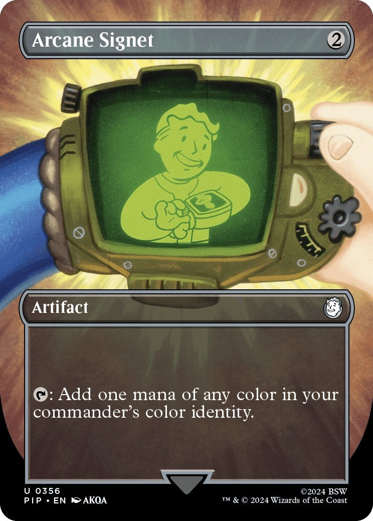 Arcane Signet (Borderless) (356) [PIP] - MTG Single