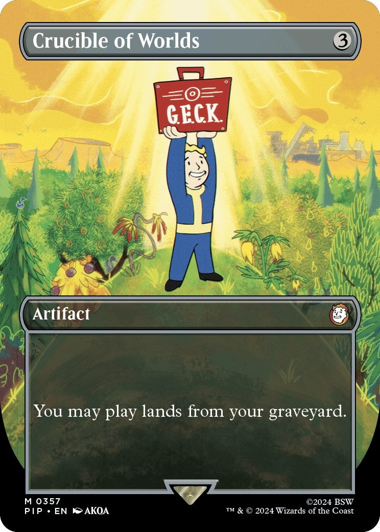 Crucible of Worlds (Borderless) (357) [PIP] - MTG Single