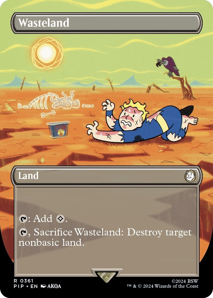Wasteland (Borderless) (361) [PIP] - MTG Single