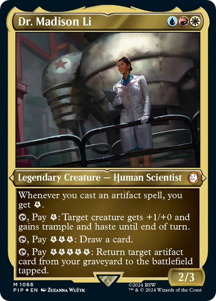 Dr. Madison Li (Display Commander) - Thick Stock (1066) [PIP] - MTG Single